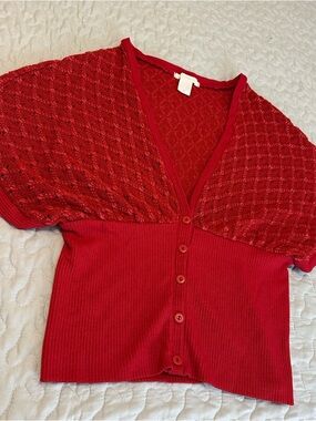 Y2K Charlotte Russe Red Knit Women’s Top